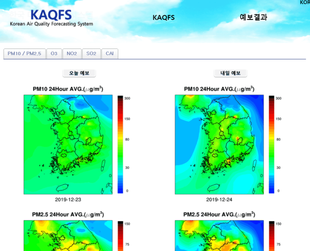 미세 먼지 사이트 