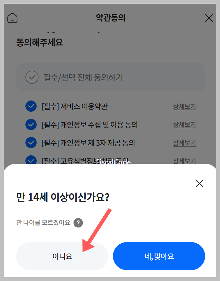 아이핀 발급 방법 미성년자